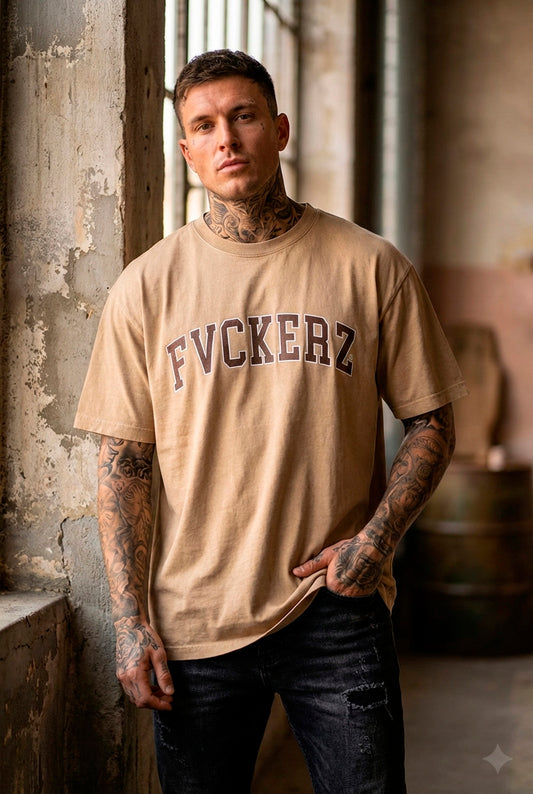 FVCKERZ® Vintage Oversized T-Shirt // Curved