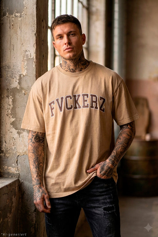 FVCKERZ® Vintage Oversized T-Shirt // Curved