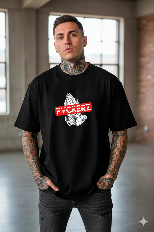 FVCKERZ® Oversized T-Shirt // Pray