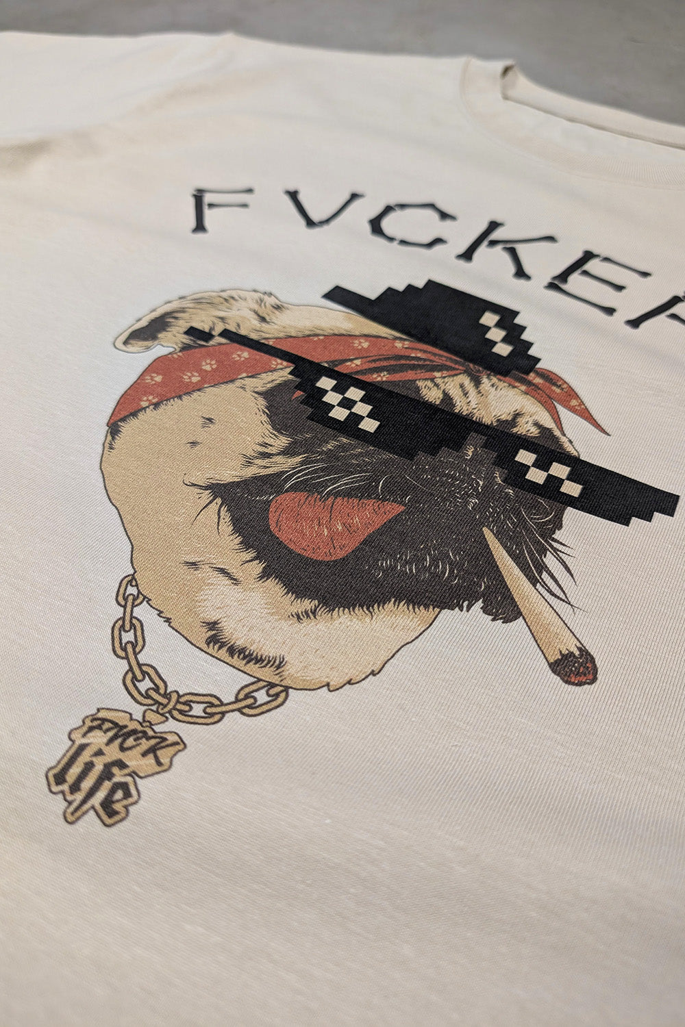 FVCKERZ® Oversized T-Shirt // Pug Life