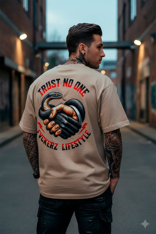 FVCKERZ® Vintage Oversized T-Shirt // Trust No One