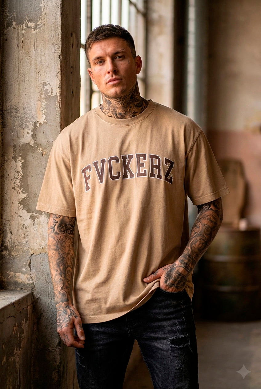 FVCKERZ® Vintage Oversized T-Shirt // Curved