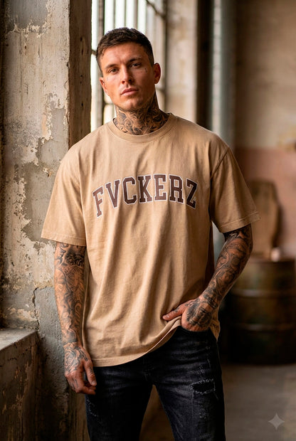 FVCKERZ® Vintage Oversized T-Shirt // Curved