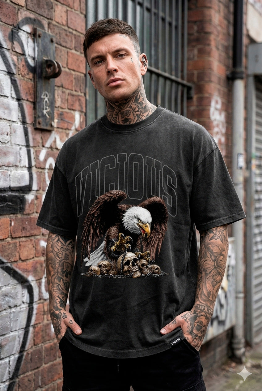 FVCKERZ® Vintage Oversized T-Shirt // Vicious