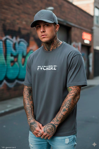 FVCKERZ® Dad Cap grau // FKZ 3D