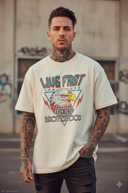 FVCKERZ® Oversized T-Shirt // Live fast
