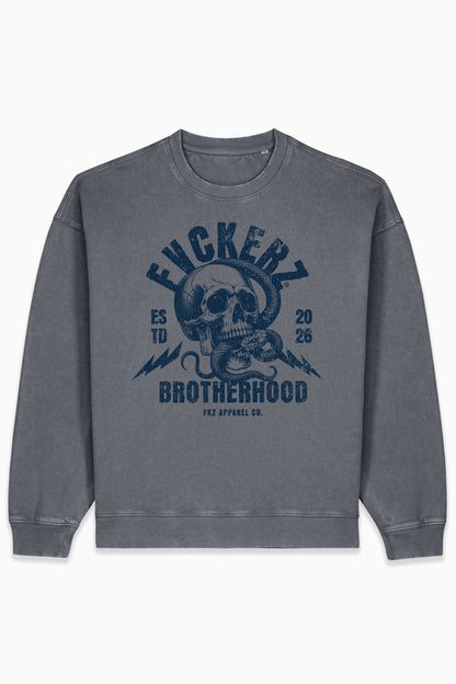 FVCKERZ® Oversized Vintage Sweater // FKZ Brotherhood