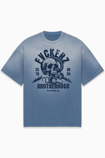 FVCKERZ® Oversized Faded T-Shirt // FKZ Brotherhood