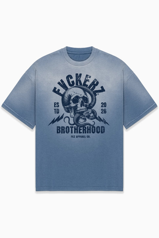 FVCKERZ® Oversized Faded T-Shirt // FKZ Brotherhood
