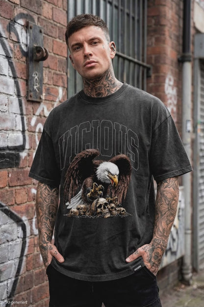FVCKERZ® Vintage Oversized T-Shirt // Vicious