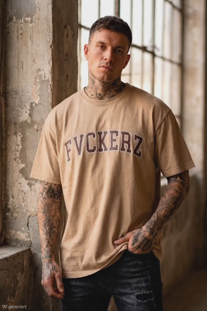 FVCKERZ® Vintage Oversized T-Shirt // Curved
