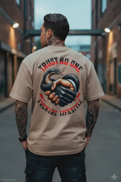 FVCKERZ® Vintage Oversized T-Shirt // Trust No One